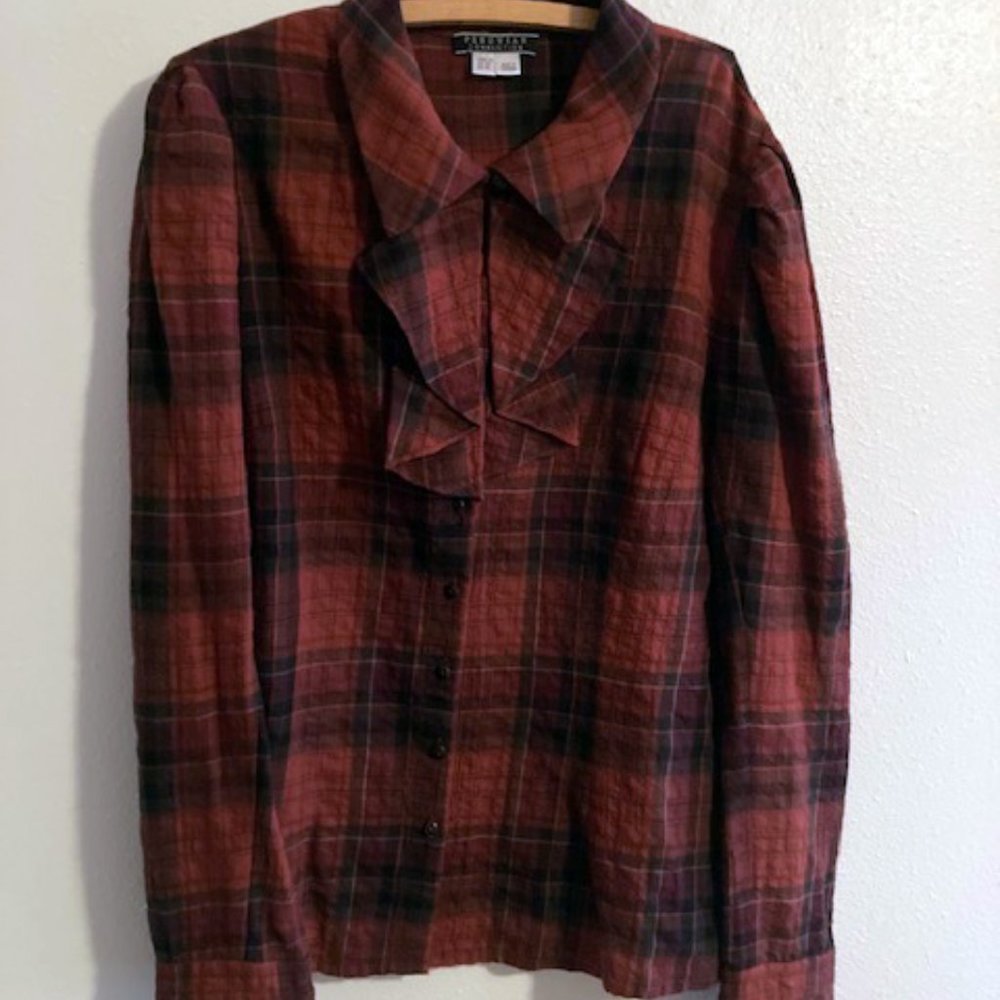 Plaid blouse
